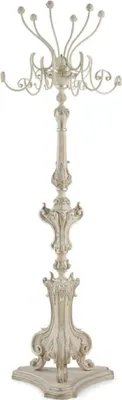 Produktbild von Casa Padrino Luxus Barock Garderobenständer Antik Creme / Silber - Prunkvoller Barockstil Massivholz Kleiderständer - Barock Garderoben & Hotel Möbel - Luxus Qualität -  Italy