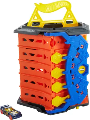 Produktbild von Hot Wheels 2in1 Spielset & Box inkl. 1 Spielzeugauto, Aufbewahrung