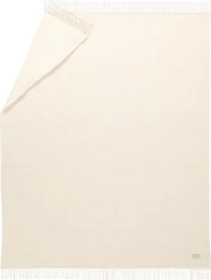 Produktbild von Biederlack Plaid mit Fransen   Farbe Marmor-Stone Größe 150 x 200