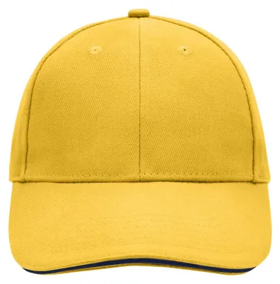 Produktbild von Myrtle Beach - Baseball-Mütze Sandwichschirm LT1307 (Einheitsgröße) (Gold)