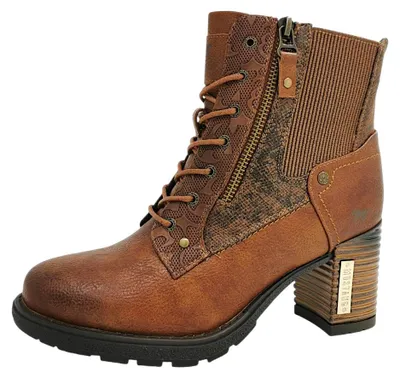 Productafbeelding van Mustang Damenschuhe Schnürstiefel Braun Freizeit
