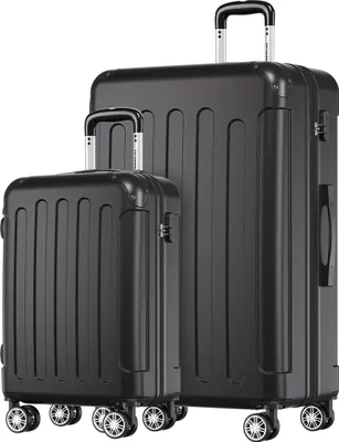 Produktbild von TRVLMORE Kofferset - 2-teilig - 38L Handgepäck + 110L Aufgabegepäck - Leichtgewicht - Trolley - Reisekoffer Set - Schwarz