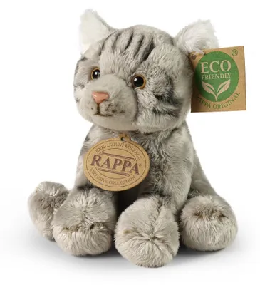 Produktbild von Plüsch graue Katze 14 cm umweltfreundlich