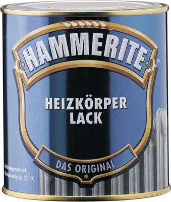 Produktbild von Hammerite Innen Metallschutz- & Heizkörperlack Glänzend, Fertig gemischt, Tür, Türrahmen, Heizkörper, Fensterrahmen, Metall, Nicht-eisenhaltiges Metall, Glänzende Oberfläche, Grau, 14 m²/L, Grau