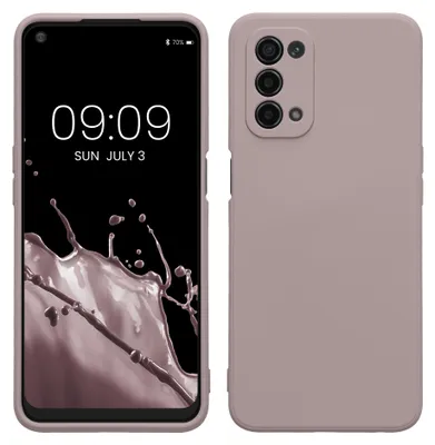 Produktbild von kwmobile Slim Case kompatibel mit Oppo A74 (5G) / A54 (5G) Hülle - Handyhülle aus Silikon in Nude Lilac