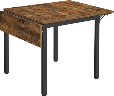 Produktbild von Songmics Esstisch Klappbar Klein Vintagebraun Tintenschwarz