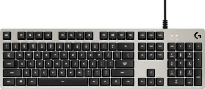 Produktbild von Logitech G413 Mechanische Gaming-Tastatur, Taktile Romer-G Switches, Gebürstetes Aluminiumgehäuse, Programmierbare F-Tasten, USB-Durchschleife, US QWERTY-Layout - Silber/Schwarz