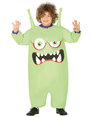 Produktbild von aufblasbarer Monster Kostüm für Kinder Gr. 122/128, Größe:122/128