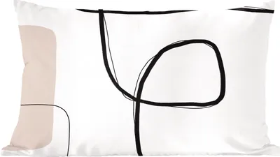 Produktbild von MuchoWow® Zierkissen Sofakissen Wohnzimmer Dekokissen 50x30 cm Abstrakt - Pastell - Minimalismus - Wohnzimmerdekoration - Polster mit Photo
