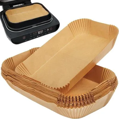 Obrázek produktu pro Velké jednorázové papírové košíčky do horkovzdušné fritézy – 100 kusů