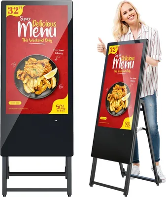 Image de Écran publicitaire numérique de 32 pouces - Écran LCD pour la publicité - Signalétique numérique - Écran publicitaire - Écran numérique