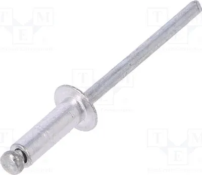 Obrázok produktu pre 1x Sada nýťov, priemer: 4 mm, 50 kusov. Katalógové číslo: 70420. Dĺžka nýťov: 12,7 mm. Materiál: hliník