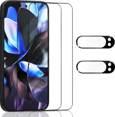 Produktbild von 2-Pack Displayschutzfolie & 2-Pack Objektivschutz fur Google Pixel 9 Pro aus 9H gehärtetem Glas