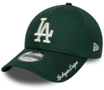 Produktbild von New Era MLB 9FORTY Visor Script Cap Los Angeles Dodgers dark green