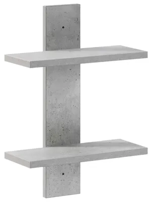 Imagen del producto de Estantería Wandregal, color gris hormigón, 30 x 13,5 x 43 cm, fabricada en material de madera
