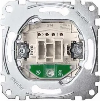 Produktbild von Merten MEG3106-0000, Wippschalter, 1P, Metallisch, IP20, 250 V, 10 A