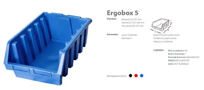 Image de Bacs à bec Ergobox 5, bleu