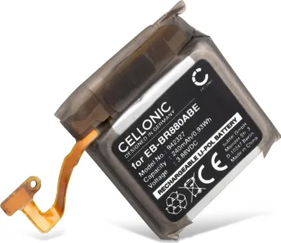 Produktbild von CELLONIC 1x Akku für Smartwatch & Fitnessarmband Kompatibel mit Samsung Galaxy Watch 4 (40mm), Galaxy Watch 4 Classic (42mm), SM-R880, EB-BR860ABY - (240mAh, 3.88V)