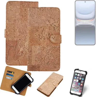 Produktbild von K-S-Trade Hülle kompatibel mit Vivo iQOO 13  Kork Handyhülle Cover  Schutzhülle TPU Case Bumper in Hellbraun, (1x)