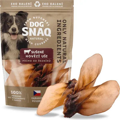 Zdjęcie produktu dla DOG SNAQ, Suszone ucho wołowe 3 szt.