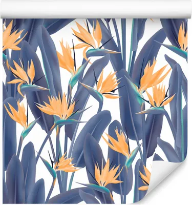 Produktbild von 10m VLIES TAPETE Rolle Blumen Blätter Exotisch Tropen Dschungel Flora XXL