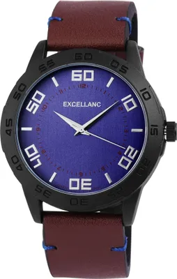 Produktbild von Excellanc Herrenuhr mit Kunstlederionsarmband