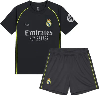 Produktbild von Real Madrid Fußball Trikot Set Auswärts - 2025-2026 - Kind - 152