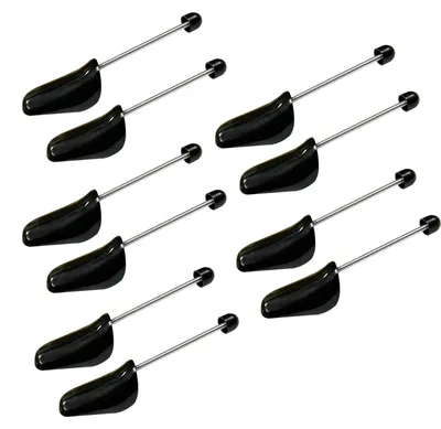 Produktbild von Schuhspanner Schuhformer Schuhbaum - 5 Paar - Kunststoff - Verstellbar 39-47 - Schwarz