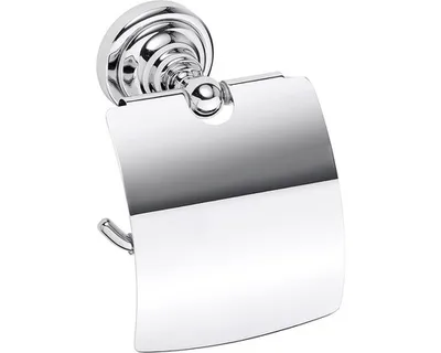 Produktbild von Toilettenabroller WC mit Deckel RETRO aus Chrom 14x15x10 cm BEMETA