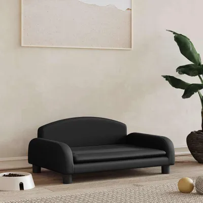 Immagine prodotto di vidaXL Letto per cani nero 70x45x30 cm in Pelle finta