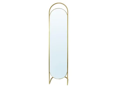 Produktbild von Standspiegel - Metall - 41 x 171 cm - Goldfarben - ZINEB