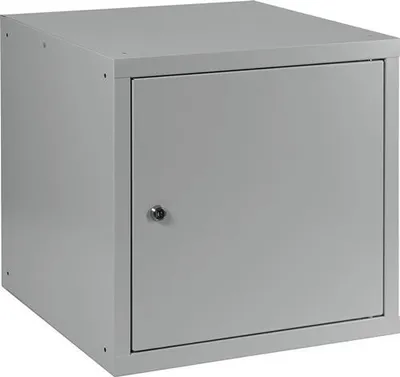 Produktbild von Schließfachschrank lichtgrau/lichtgrau H450xB450xT450mm 1 Abt.