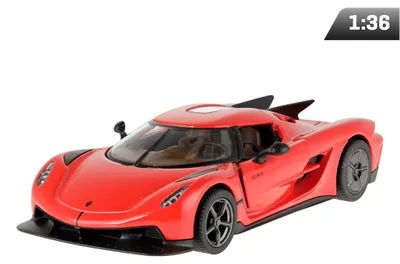 Produktbild von Modell im Maßstab 1:36, Koenigsegg Jesko Absolut, rot