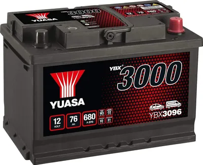 Produktbild von YUASA YBX3096 Starterbatterie 12 V 76 Ah 680 A (EN)