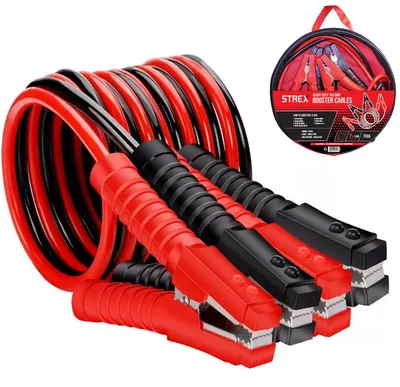 Produktbild von Strex 750A Überbrückungskabel Auto | Überbrückungskabel Auto mit 3,5 Meter Kabel und Aufbewahrungsbeutel | PVC, sicher und schnell Jumper-Kabel