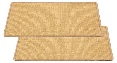 Immagine prodotto di Tappetino per graffiare per gatti - Set di 2 tappetini in sisal naturale, dimensioni 60 x 80 cm