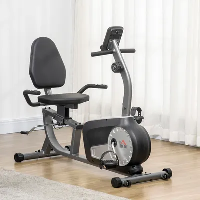Produktbild von HOMCOM Liegeergometer magnetisch Heimtrainer mit LCD-Anzeige 8 Widerstandsstufen