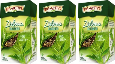 Produktbild von Grüner Tee lose 3x 100g - loser Grüntee 100% ohne Zusätze - Big-Active