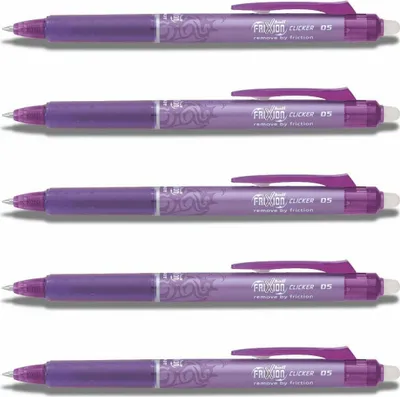 Produktbild von Pilot Frixion Clicker 0.5 Tintenroller violett 5er-Set