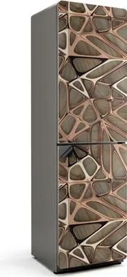 Produktbild von Abstraktes durchbrochenes Muster – Magnetische Kühlschrank Abdeckung – Dekorfolie magnetisch Küche – Kühlschrank Magnet Deko – selbstklebende Magnettafel – Magnetfolie für Kühlschranktür – 60x205 cm