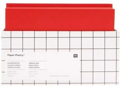 Image de Rico Design 302055, Carte de vœux standard, Noël, rouge, papier, 250 g, 16 pièces