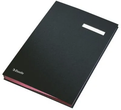 Produktbild von Unterschriftsmappe A4 PP 10 Fächer schwarz Packung mit 20 Stück