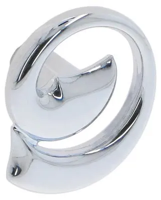 Immagine prodotto di Maniglia per mobili in zamak, diametro 31mm x 21, finitura cromata lucida