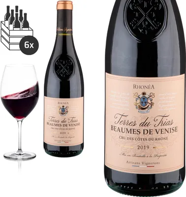 Produktbild von 6er Karton 2019 Beaumes de Venise Terres du Trias von Vignerons de Beaumes de Venise - Rotwein
