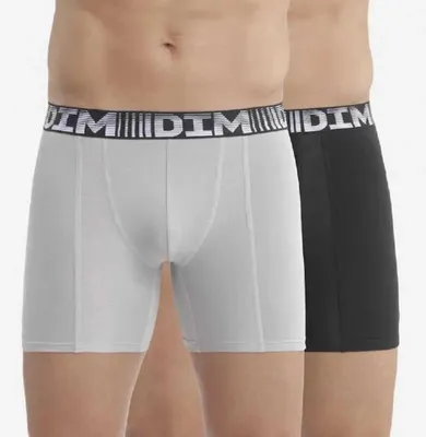 Produktbild von Dim D Flex Air Long Boxershorts Schwarz,Grau 2XL Herren Schwarz,Grau 2XL