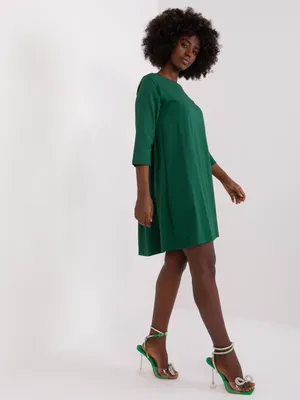 Produktbild von Rue Paris Minikleid für Frauen Dhedde dunkelgrün S/M