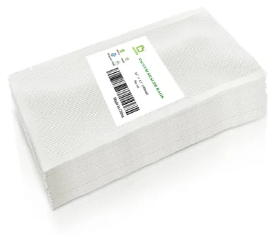 Productafbeelding van Vacuümzakken voedsel - 9 x 12 cm - 100 stuks - Geribbeld
