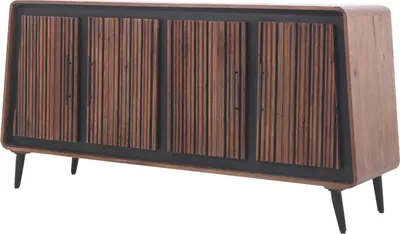Obrázek produktu pro Příborník Adelgis 160 cm Moderní design s lamelovým čelem