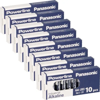 Image de 80x MICRO AAA LR03 MN2400 Batterie PANASONIC POWERLINE INDUSTRIAL 1383mAh