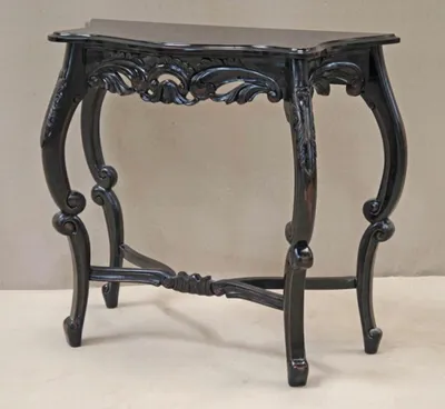 Console Konsole Black Schwarz Baroack Baroque Furniture Möbel
